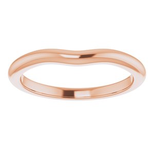 10K Rose Band for 4.5 mm Square Ring