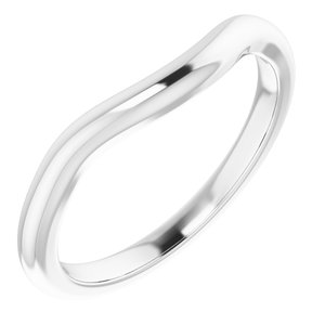 Platinum Band for 7.5 mm Square Ring