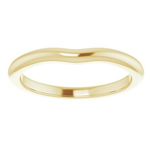 10K Yellow Band for 4 mm Square Ring
