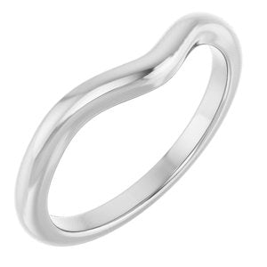 Platinum Band for 9x7 mm Oval Ring