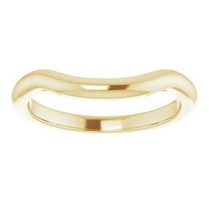 18K Yellow Band for 12 mm Cushion Ring