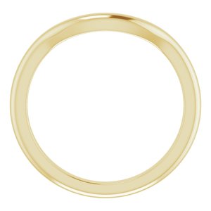 14K Yellow Band for 11 mm Cushion Ring