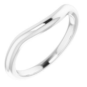 Sterling Silver Band for 10 mm Asscher Ring