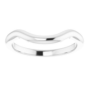 Sterling Silver Band for 11x9 mm Emerald Ring