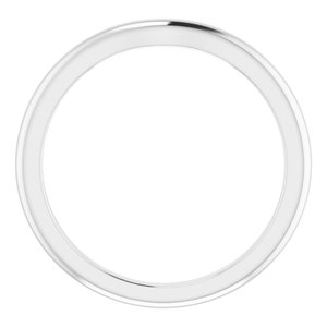10K White Band for 4 mm Square Ring