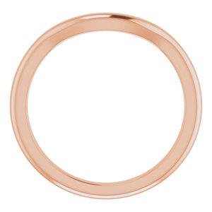 10K Rose Band for 9 mm Cushion Ring