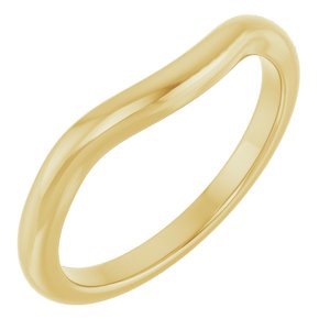 14K Yellow Band for 7 mm Square Ring