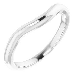 Platinum Band for 8 mm Square Ring