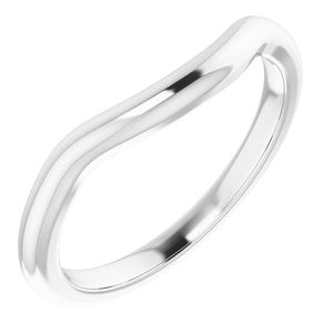 10K White Band for 10 mm Cushion Ring