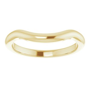 14K Yellow Band for 10 mm Square Ring