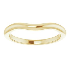 18K Yellow Band for 6 mm Square Ring