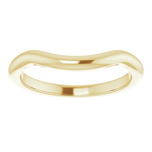 18K Yellow Band for 9 mm Square Ring