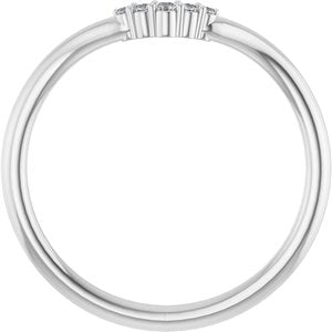 .04 Ctw Natural Diamond Matching Band