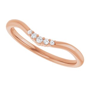 .04 Ctw Natural Diamond Matching Band