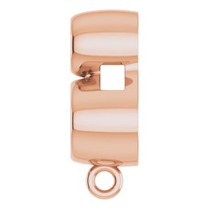 14K Rose Gold Lab-Grown Alexandrite & .03 CT Natural Diamond Slide Bail