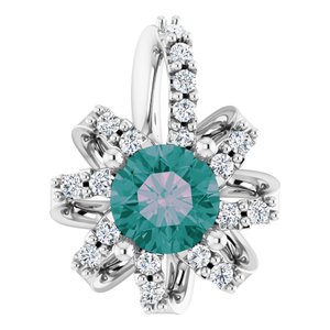Halo-Style Necklace or Pendant
