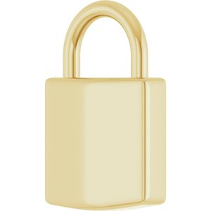 Engravable Lock Necklace or Pendant