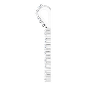 Platinum 5/8 CTW Natural Diamond Scattered Circle Pendant