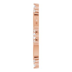 14K Rose Gold 1/5 CTW Natural Diamond Miraculous Necklace Center