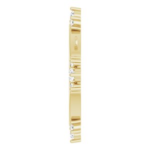 14K Yellow Gold 1/5 CTW Natural Diamond Miraculous Necklace Center