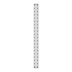 14K White Gold 1/5 CTW Natural Diamond Vertical Bar Pendant