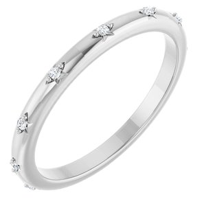 Platinum .05 CTW Natural Diamond Eternity Band Size 8