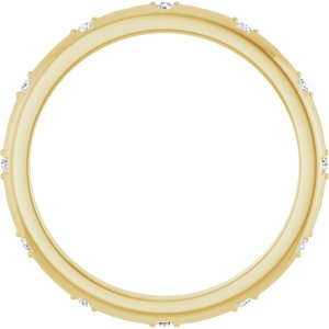 14K Yellow .05 CTW Natural Diamond Eternity Band Size 7