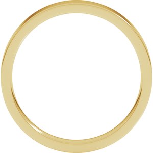 10K Yellow 3 mm Flat Comfort Fit Light Band Size 9