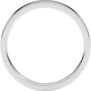 Continuum Sterling Silver 3 mm Flat Comfort Fit Light Band Size 9.5