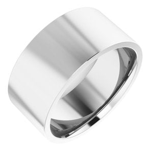 Continuum Sterling Silver 9 mm Lightweight Comfort-Fit Flat Band Size 5