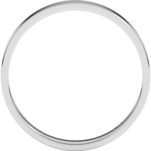 Sterling Silver 3 mm Ultra-Lightweight Flat Band Size 13