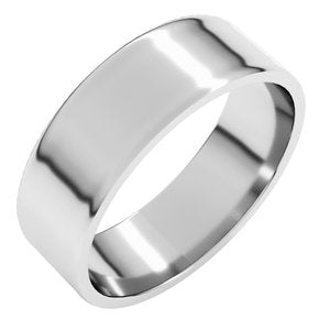 Sterling Silver 6 mm Ultra-Lightweight Flat Band Size 13
