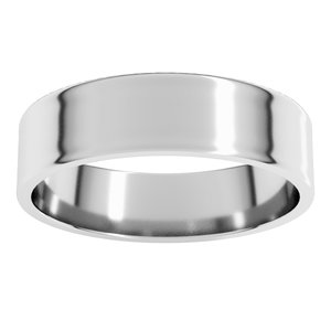 Sterling Silver 5 mm Ultra-Lightweight Flat Band Size 13.5