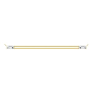 14K Yellow Gold 1/4 CTW Natural Diamond Bar Necklace Center
