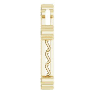 14K Yellow Gold 3/4 CTW Natural Diamond Cross Pendant