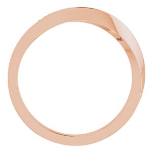 14K Rose Gold .03 CTW Natural Diamond Wave Ring