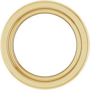 14K Yellow Gold 2 mm Round Bezel Setting