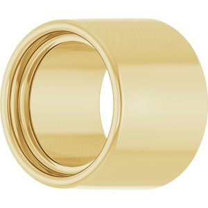 14K Yellow Gold 2.5 mm Round Bezel Setting