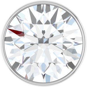 14K White Gold 4.6 mm 3/8 CT Lab-Grown Diamond Tube Bezel Setting With Bearing