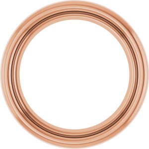 18K Rose Gold 2.5 mm Round Bezel Setting