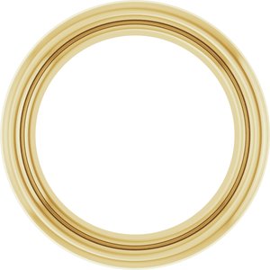 14K Yellow Gold 2.5 mm Round Bezel Setting