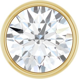 14K Yellow Gold 2.65 mm .07 CT Lab-Grown Diamond Tube Bezel Setting With Bearing