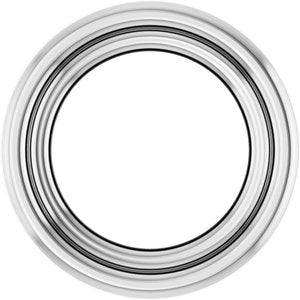 14K X1 White Gold 2.25 mm Round Bezel Setting