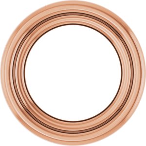 10K Rose Gold 2.25 mm Round Bezel Setting