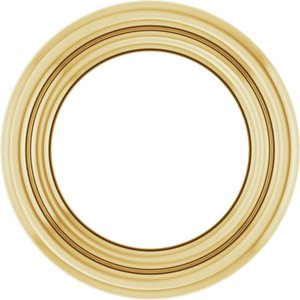 14K Yellow Gold 2.25 mm Round Bezel Setting