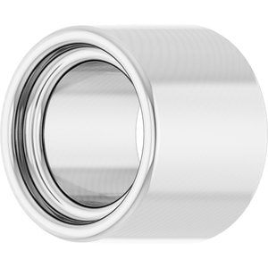 14K X1 White Gold 2.25 mm Round Bezel Setting