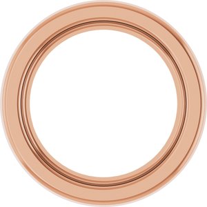 14K Rose Gold 1.75 mm Round Bezel Setting