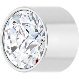 14K White Gold 3.25 mm 1/6 CT Lab-Grown Diamond Tube Bezel Setting With Bearing