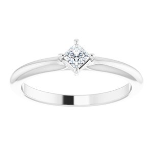 Platinum 1/6 CTW Natural Diamond Solitaire Ring
