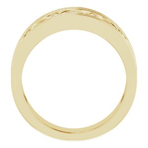 14K Yellow Gold 5/8 CTW Natural Diamond Ring